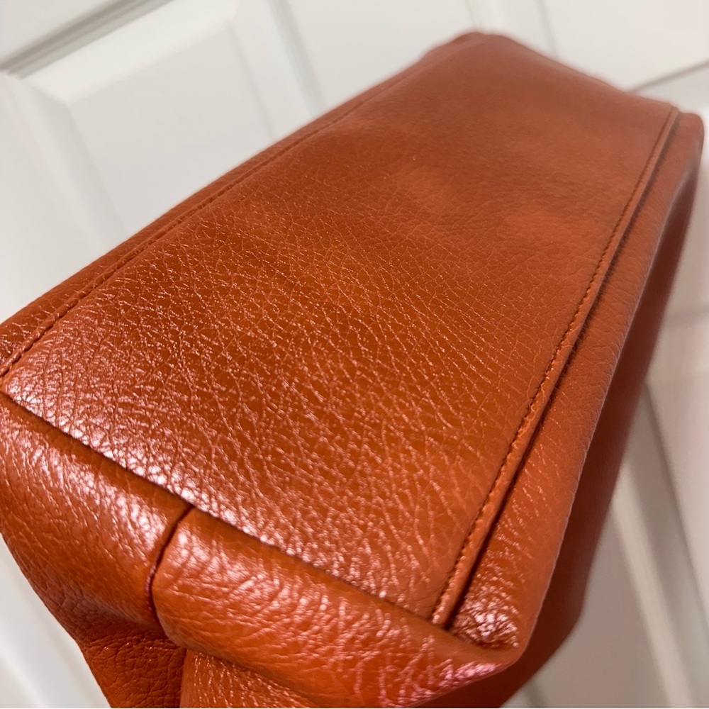 Vegan Leather Large Shoulder Tote | Brown | NWT - Picture 13 of 13